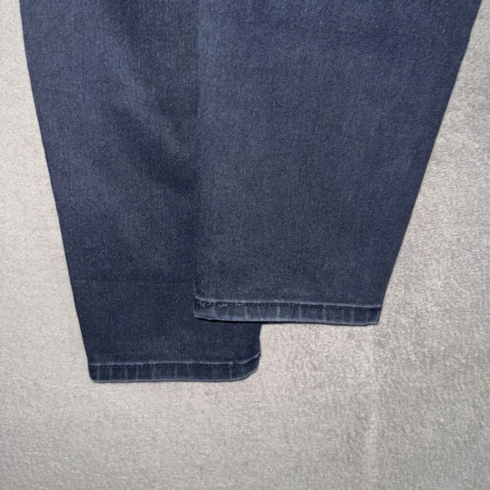 Nine West Jeans Cigarette Skinny Leg 14W Fits 34x29 Dark Blue Denim Plus Size